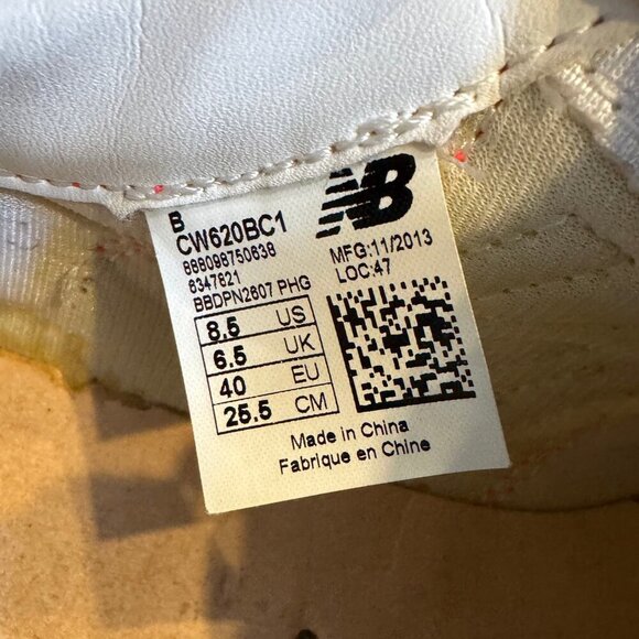 New Balance 620 Retro Sneakers Coral Neon Yellow Sz 8.5 - Picture 5 of 9